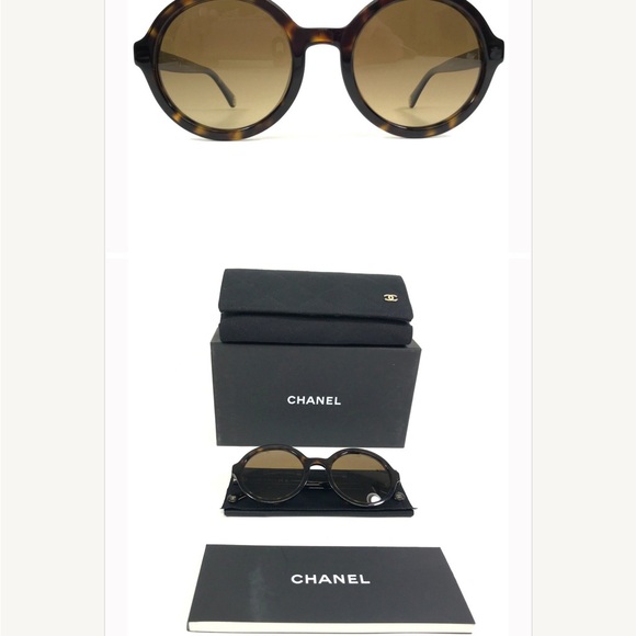 Beautiful Mint Chanel Sunglasses! Comes with case, box, booklet. Brown tortoise - Picture 6 of 10